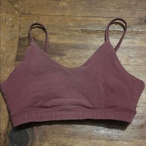 Glyder Seamless V-Neck Bralette in Burgundy